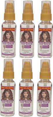 

COLOR GRACE HAIR SERUM ANTI FRIZZ COLOUR PROTECT UV PROTECTION 50ML X PACK OF 6(300 ml)