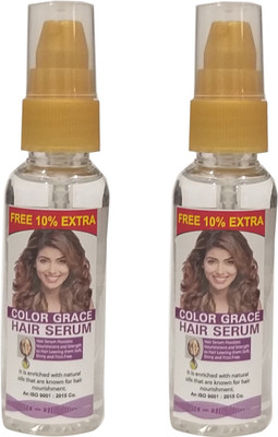 

COLOR GRACE HAIR SERUM ANTI FRIZZ COLOUR PROTECT UV PROTECTION 50ML (PACK OF 2)(100 ml)