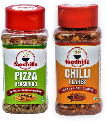 

foodfrillz pizza seaoning and chilli flakes(125 g)