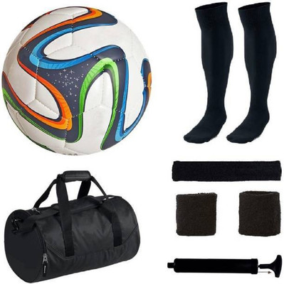 

oms best quality 100% made of polyeurathene [PU] football 8 pieces combo Football Kit