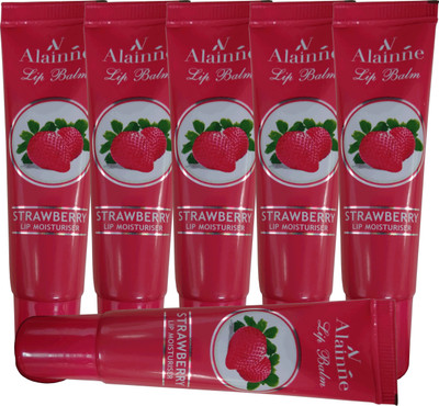 

Alainne Strawberry Lip Balm Pack of strawberry(Pack of: 6, 54 g)