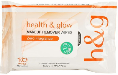 

Health & Glow Makeup Remover Wipess Pack Of 10 Makeup Remover(20 g)