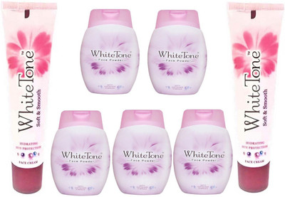 

White Tone Cream 50g X 2 & Face Powder 30g x 5(Pack of 7)