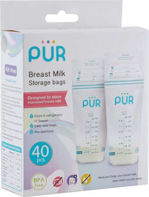 

PUR Breast milk storage bags(Pack of 50, White)