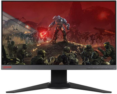 Lenovo 24.5 inch Full HD TN Panel Ultra Slim Bezel Gaming Monitor (Y25f-10) (AMD Free Sync, Response Time: 1 ms, 144 Hz Refresh Rate)