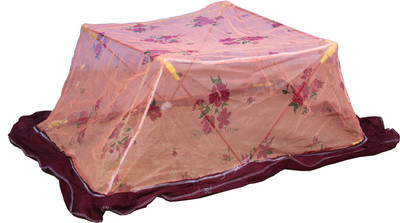 

HOMELORE Polyester Infants PRINTED ORANGE BABY Mosquito Net(Orange)