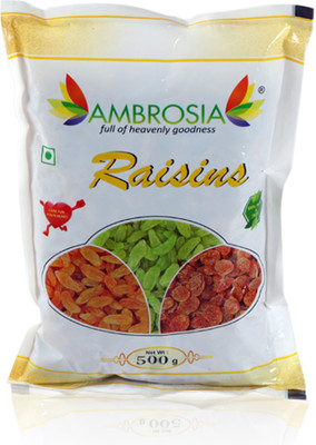 

AMBROSIA Premium Quality Raisins Raisins(500 g, Pouch)