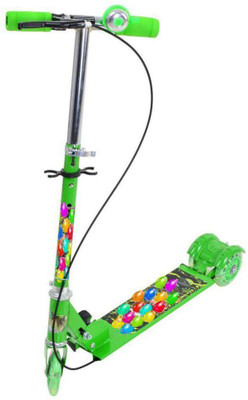 

jk int 3 Wheel Heavy Duty Scooter with Sipper, Bell(Green)