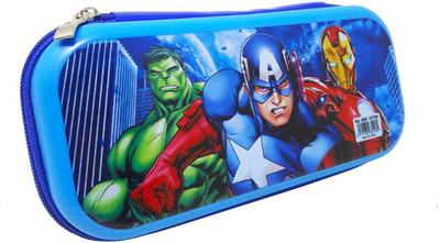 

Parteet Pouch Pouch Art Plastic Pencil Box(Set of 1, Blue)