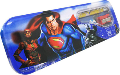 

Parteet Pencil Box Pencil Box Art Metal Pencil Box(Set of 1, Blue)