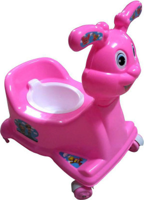 

aroraonlinetraders High Quality Baby 3 in 1 Rabbit Potty seat with Walking & Sitting Chair_Pink Potty Seat Potty Seat (Pink) Potty Seat(Pink)