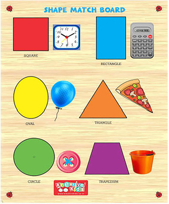 

Webby Premium Wooden Shape Match Educational Puzzle Toy(7 Pieces)