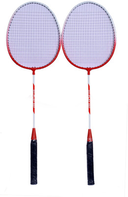 

go play New Full Size Light Weight Badminton Racquet Set Of 2 For Men Boys With Cover Multicolor Strung Badminton Racquet(G3 - 3.5 Inches, 500 g)