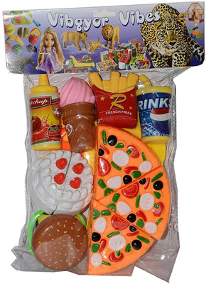 

Vibgyor Vibes Kitchen Role Restaurant Role Pretend Play Fast Food Set