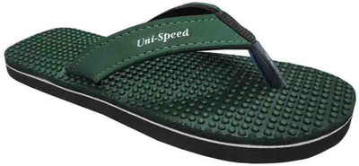 Unispeed Women Flip Flops(Green , 5)