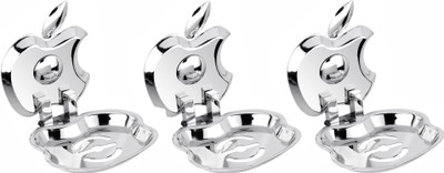 

Easyhome Furnish Set of 3 pieces 304-Stainless Steel Soap Dish(Glossy Silver)