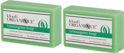 

khadi organique HANDMADE LEMONGRASS SOAP WITH 250 GM PACK OF 2 (250 g, Pack of 2)(250 g, Pack of 2)