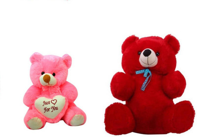 

Arvel two combo pack red teddy 2 feet / /18 cm pink teddy bear/ lovely teddy bear/ high quality teddy bear /sweet and soft teddy bear - 61.1 cm(Pink, Red)