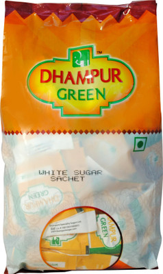 

Dhampur Green White Sugar(Each 5 gm )Sachets Sugar Sugar(1 kg, Pack of 200)