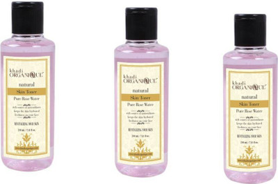 

khadi organique Pure Rose Water Skin Toner( pack of 2) (420 ml)(630 ml)