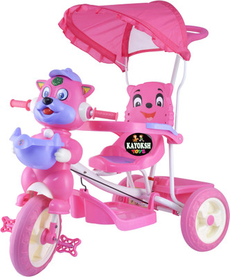 

kayoksh BABY TRICYCLE FOR KIDS WITH FRONT OR BACK BASKET WITH CANOPY AND PARENT HANDLE OR MUSICAL TRICYCLE PINK COLOR KIDS TRICYCLE RECOMMENDED TRICYCLE FOR BABY GIRL OR TRICYCLE FOR BABY BOY OR TRICYCLE FOR TODDLER GIRL OR TRICYCLE FOR TODDLER BOY RECOMM