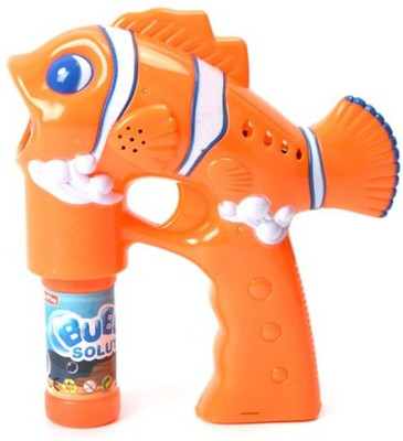

DD RETAIL Clown Fish Bubble Gun with Lights and Sound!!(Multicolor)