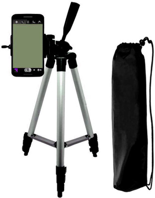

Blue Birds GOOD Quality 3110 Portable Digital Camera Tripod Stand Lightweight Aluminum for All Smartphone Tripod(Silver & Black, Supports Up to 1500 g)