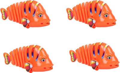 

AutoVHPR 4 Small Fish with a small White Key Chabi for operation back body moves like it is swimming(Multicolor)