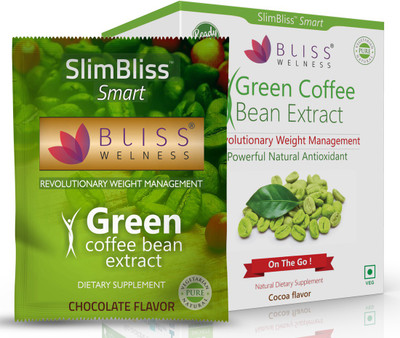 

Bliss Welness SlimBliss Smart Green Coffee Bean Extract Ready-To-Eat Cocoa Flavor- 20 Servings(20 No)