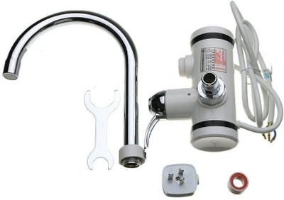 

Mantavya 10 L Instant Water Geyser(Silver, Instant Electric Heating Water Faucet Pillar Tap Faucet)