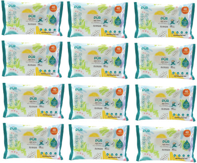 

PUR Baby Wet Wipes (Pack of 12) (480 Wipes)(12 Pieces)
