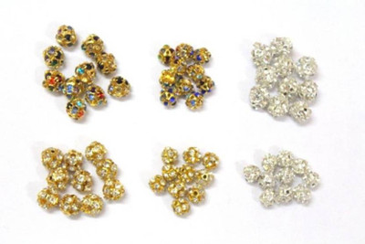 

karigari Stone Ball Gold, Silver and Multi Color - Small And Medium Size