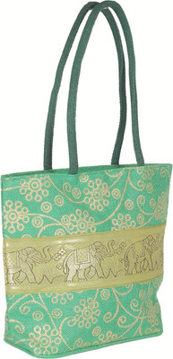 

Sangeetha Bag CENTER GOLD PRINT Multipurpose Bag(Green, 2 L)
