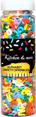 

CCDS Alphabet Confetti Sprinkles For Cupcakes, Cakes And Cookies Dragees(125 g, Neutral Vanilla Flavour)