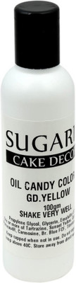 

SUGARIN Oil Candy Color, 100gm, Golden Yellow Baking Soda Paste(100 g)