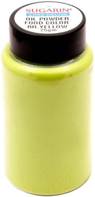 

SUGARIN Oil Powder Food Color, 25gm, Brilliant Yellow Baking Powder(25 g)