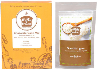 

Mills & Browns Chocolate Cake Mix And Xantham Gum Powder Baking Powder(600 g)