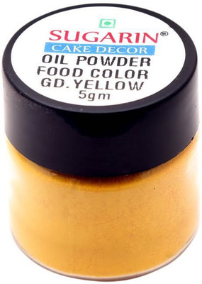 

SUGARIN Oil Powder Food Color, 5gm, Golden Yellow Baking Powder(5 g)