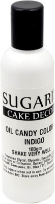 

SUGARIN Oil Candy Color, 100gm, Indigo Baking Soda Paste(100 g)