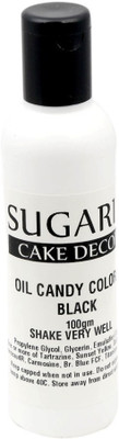 

SUGARIN Oil Candy Color, 100gm, Black Baking Soda Paste(100 g)