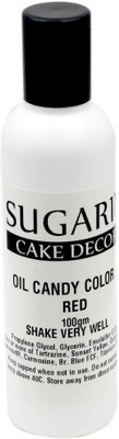 

SUGARIN Oil Candy Color, 100gm, Red Baking Soda Paste(100 g)