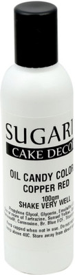 

SUGARIN Oil Candy Color, 100gm, Copper Red Baking Soda Paste(100 g)