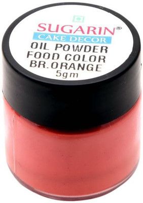 

SUGARIN Oil Powder Food Color, 5gm, Brilliant Orange Baking Powder(5 g)