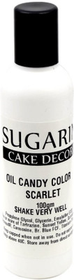 

SUGARIN Oil Candy Color, 100gm, Scarlet Baking Soda Paste(100 g)