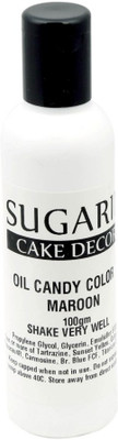 

SUGARIN Oil Candy Color, 100gm, Maroon Baking Soda Paste(100 g)