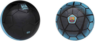 

MILLETS CITY & FCB BLUE UNDER FIFA COMBO Football - Size: (Pack of 2, Multicolor, White;blue;black