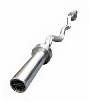 

Glaze Olympic Zig Zag Single 4Feet Steel Rod With Lock Home Gym Combo (100-150kg) Weight Lifting Bar(Silver)