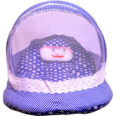 

Notum Bedding Set - Polka Dots Cotton Folding Mattress Soft Comfortable Joker Pillow Mosquito New Sleeping Craddle Bedding 0-12 Months (Pink) Cotton Bedding Set(Blue)