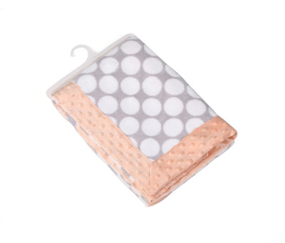 

Miss & Chief Polka  Crib Baby Blanket(Microfiber, Grey