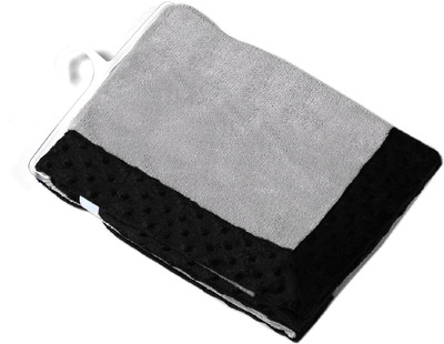 

Miss & Chief Plain  Crib Baby Blanket(Microfiber, Grey
